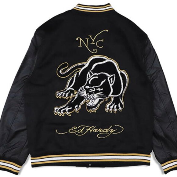Ed Hardy Varsity Jacket "Love Kills Slowly" - Picture 3 of 5